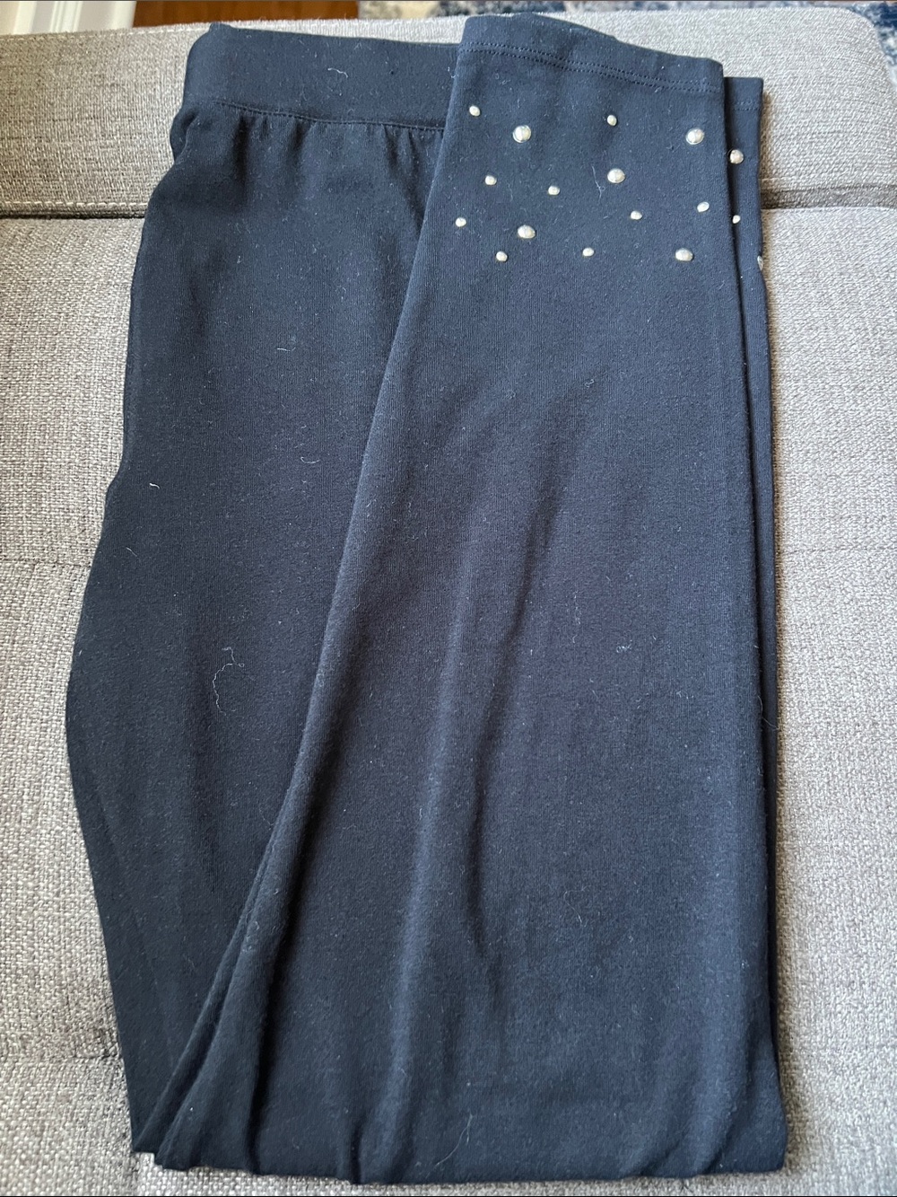 Style & Co. Black Leggings with Stud Accent